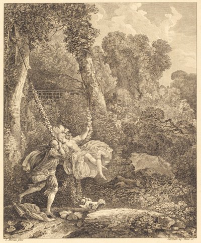 Daar loopt men meer dan één gevaar door Louis Germain and Charles Emmanuel Patas after Louis Gabriel Moreau