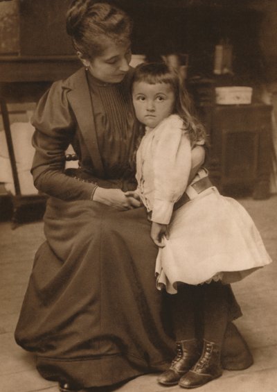 Vrouw en kind, 1937 door Louis Guichard