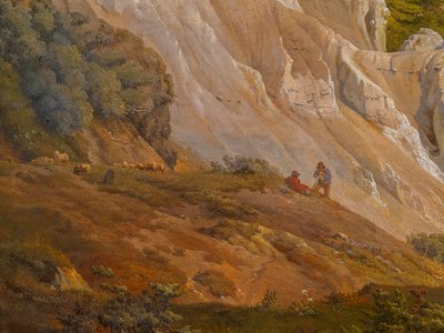 De kliffen van Møns Klint door Louis Gurlitt