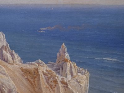 De kliffen van Møns Klint door Louis Gurlitt