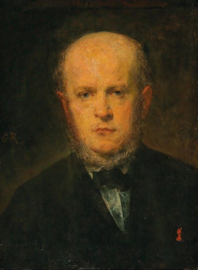 Portret van Adolph Menzel door Louis Gustave Ricard