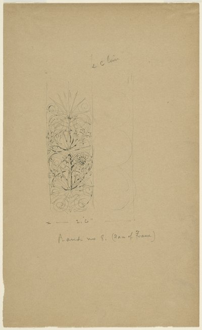 McVickers Theater, Chicago, Illinois, Schets door Louis H. Sullivan