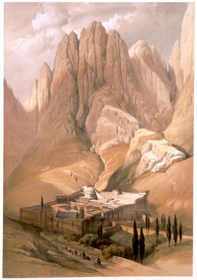 Klooster van St. Catharina met de berg Horeb, 19 februari 1839, 1849 door Louis Haghe