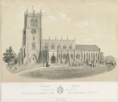Eccleshall Church door Louis Haghe