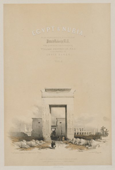 Egypte en Nubië: Frontispice Deel V door Louis Haghe