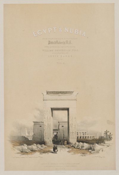 Egypte en Nubië: Frontispice Volume V, 1849 door Louis Haghe