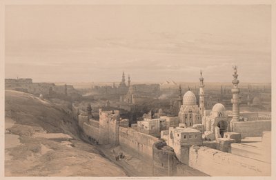 Egypte en Nubië: Deel III - Nr. 26, Caïro, Kijkend naar het Westen door Louis Haghe