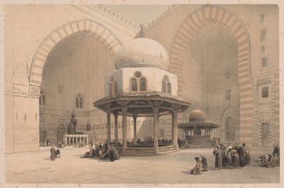 Egypte en Nubië: Deel III - Nr. 8, Moskee van Sultan Hassan, Caïro, 1838 door Louis Haghe