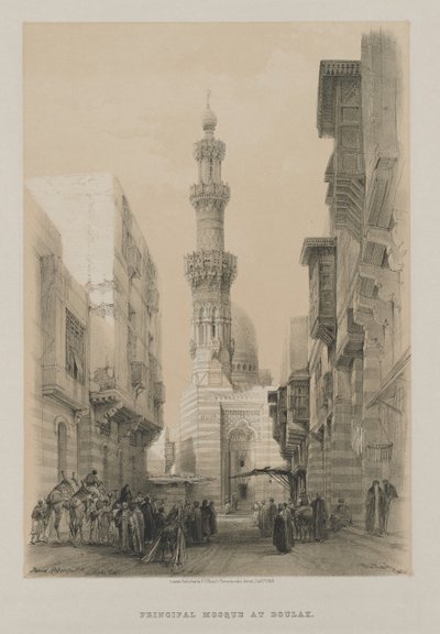 Egypte en Nubië, Deel III: Bullack, Caïro, ca. 1846 door Louis Haghe