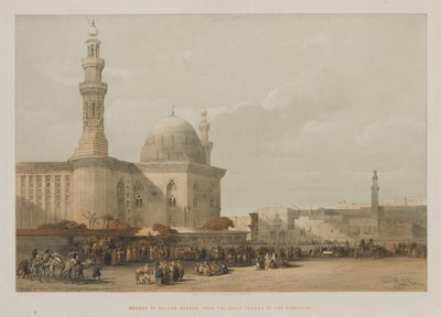Egypte en Nubië, Deel III: Moskee van Sultan Hassan, vanaf het Grote Plein van de Rameyleh door Louis Haghe