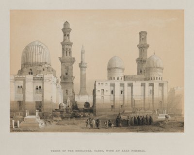 Egypte en Nubië, Deel III: Graf van de Memlooks, Caïro, 1849 door Louis Haghe