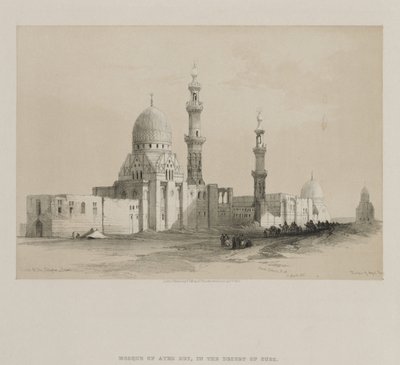 Egypte en Nubië, Deel III: Graven van de Kaliefen-Caïro. Moskee van Ayed Be[y] door Louis Haghe