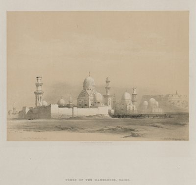Egypte en Nubië, Deel III: Graven van de Memlooks, Caïro, 1849 door Louis Haghe