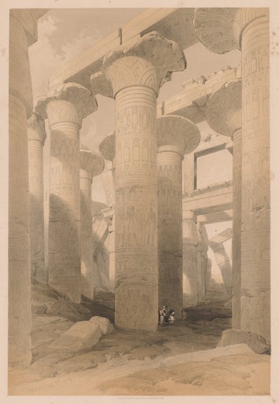 Egypte en Nubië: Deel II - Nr. 14, Karnak door Louis Haghe