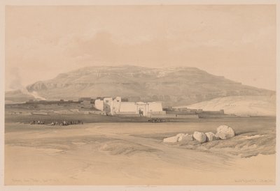 Egypte en Nubië: Deel II - Nr. 20, Medinet Abou, Thebe door Louis Haghe