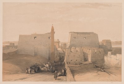Egypte en Nubië: Deel II - Nr. 38, Grote Ingangen naar de Tempel van Luxor door Louis Haghe