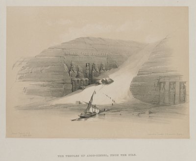 Egypte en Nubië, Deel II: Opgegraven Tempels van Abo Simbel, Nubië, 1848 door Louis Haghe
