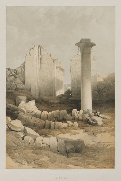 Egypte en Nubië, Deel II: Karnak, 1848 door Louis Haghe