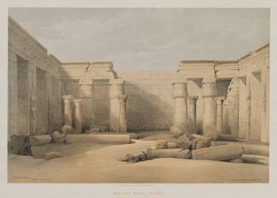 Egypte en Nubië, Deel II: Medinet Abou, Thebe door Louis Haghe