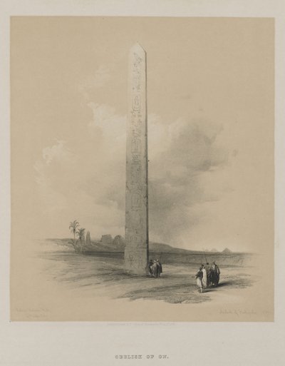 Egypte en Nubië, Deel II: Obelisk van Heliopolis door Louis Haghe