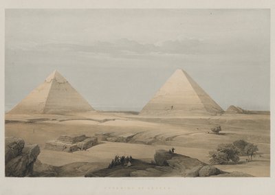 Egypte en Nubië, Deel II: Piramides van Gizeh, 1848 door Louis Haghe