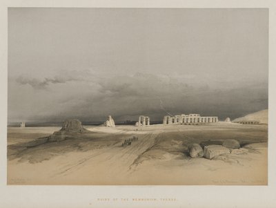 Egypte en Nubië, Deel II: Ruïnes van Memnonium, Thebe door Louis Haghe
