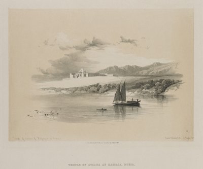 Egypte en Nubië, Deel II: Tempel van Amdda, van Hassaya in Nubië door Louis Haghe