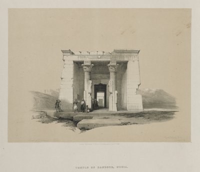 Egypte en Nubië, Deel II: Tempel van Dandour, Nubië door Louis Haghe