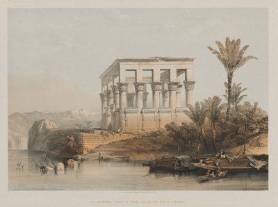 Egypte en Nubië, Deel II: De Hypaethrale Tempel bij Philae, genaamd het Bed van Farao door Louis Haghe