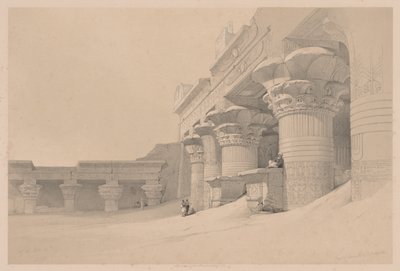 Egypte en Nubië: Deel I - Nr. 10, Edfou, 1838 door Louis Haghe