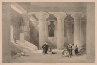 Egypte en Nubië: Deel I - Nr. 24, Tempel bij Esneh door Louis Haghe