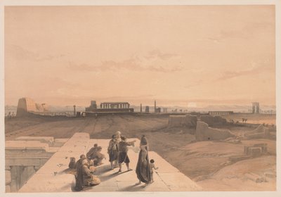 Egypte en Nubië: Deel I - Nr. 38, Ruïnes van Karnak, 1838 door Louis Haghe