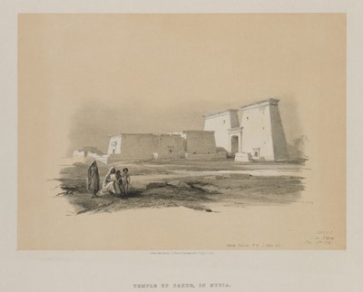 Egypte en Nubië, Deel I: Dakke, in Nubië door Louis Haghe