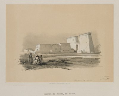 Egypte en Nubië, Deel I: Dakke, in Nubië door Louis Haghe
