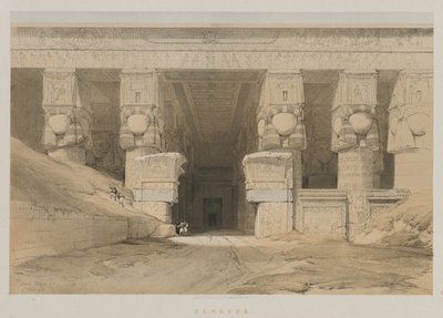 Egypte en Nubië, Deel I: Dendera door Louis Haghe