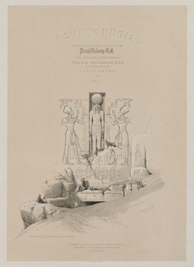 Egypte en Nubië, Deel I: Frontispice, 1846 door Louis Haghe