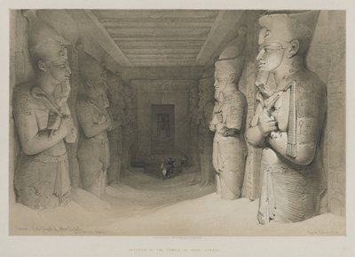 Egypte en Nubië, Deel I: Interieur van de Tempel van Aboo-Simbel door Louis Haghe