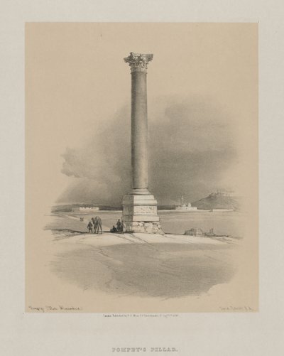 Egypte en Nubië, Deel I: Pompeys Zuil, Alexandrië door Louis Haghe