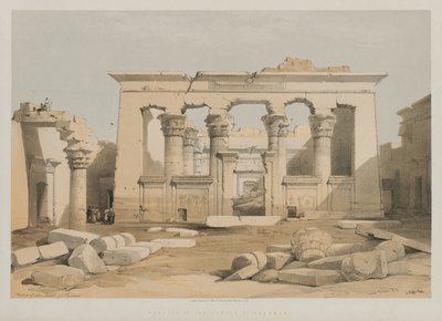 Egypte en Nubië, Deel I: Portiek van de tempel van Kalabshe door Louis Haghe