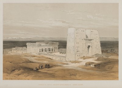 Egypte en Nubië, Deel I: Tempel van Edfou, Oud Apollinopolis, Opper-Egypte door Louis Haghe