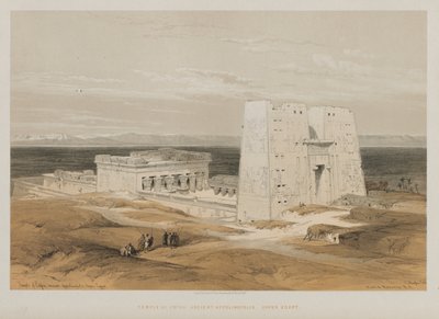 Egypte en Nubië, Deel I: Tempel in Edfou, Oud Apollinopolis, Opper-Egypte door Louis Haghe