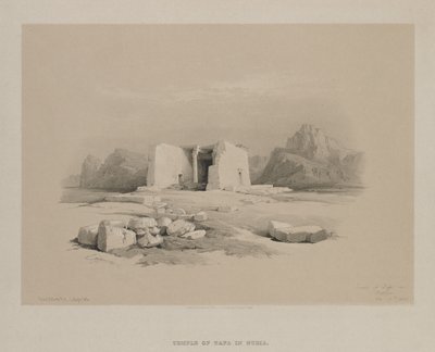 Egypte en Nubië, Deel I: Tempel bij Tafa in Nubië door Louis Haghe