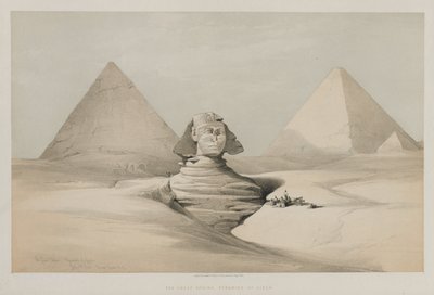 Egypte en Nubië, Deel I: De Grote Sfinx, piramides van Gezeeh door Louis Haghe