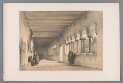 Kloostergang te Tongeren door Louis Haghe