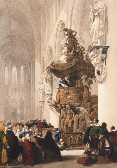 Preekstoel in St. Gudule, Brussel, Blad 5 uit 