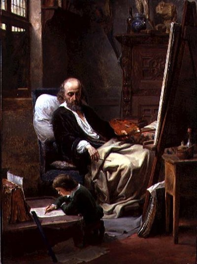 De Jonge Kunstenaar door Louis Haghe