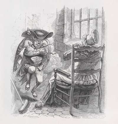 De Kleine Rode Man uit De Volledige Werken van Béranger, 1836 door Louis Henri Brevière, Cesar Auguste Hebert