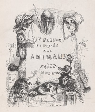 Privé- en openbare leven van dieren, scènes van gewoonten door Louis Henri Brévière