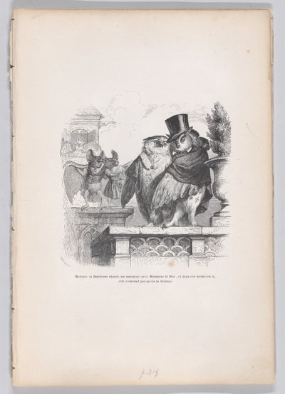 De hertogin zingt een nocturne met de hertog... uit Scènes uit het privéleven en..., ca. 1837-47 door Louis Henri Brévière