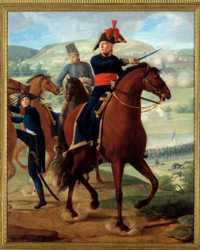 Ruiterportret van generaal Louis Marie Turreau de Garambouville door Louis Hersent